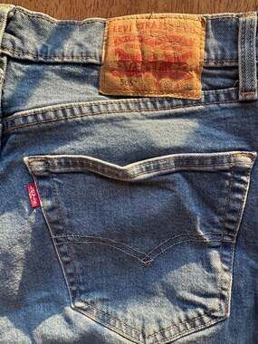 Levi's 505 Regular Fit Straight Leg Jeans Medium Wash W32 L32